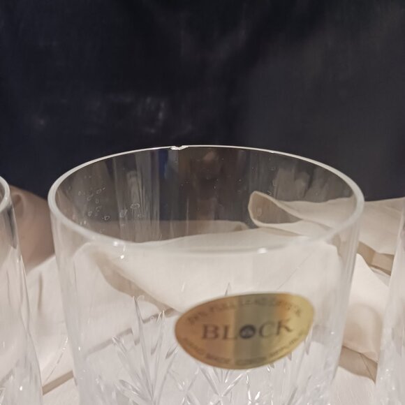 Set of 3 Block Crystal Glasses - Picture 3 of 6